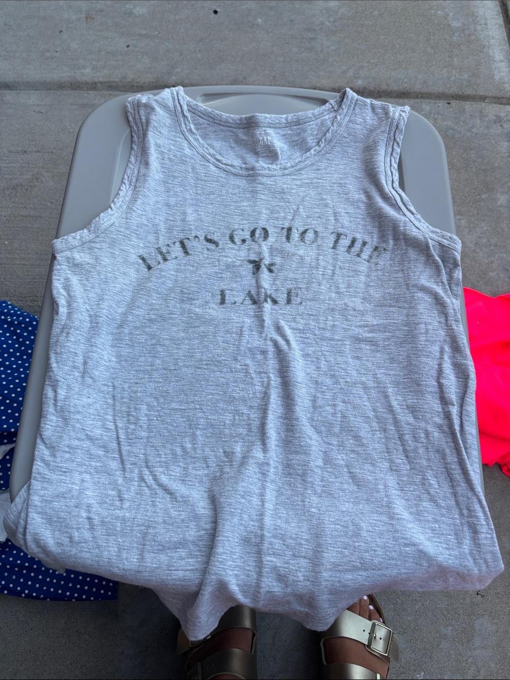 Gap Sleeveless Tank — "Let’s Go to the Lake"